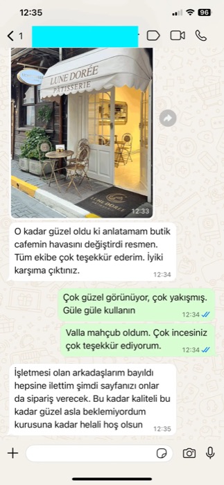 Lune Doree logolu paspas müşteri geri bildirimi