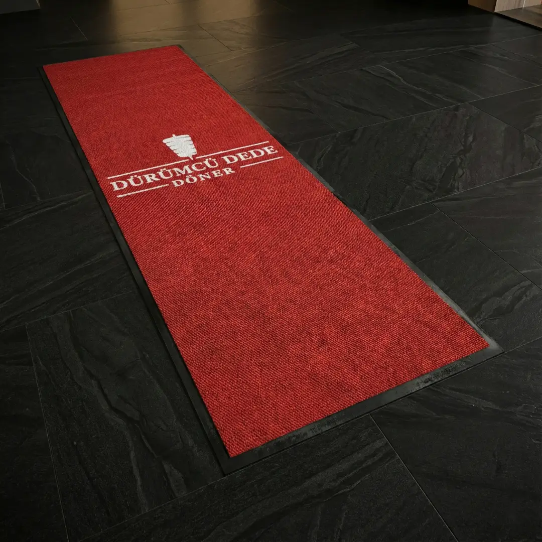 Dürümcü Dede Restoran Logolu Paspas 110 x 360 cm