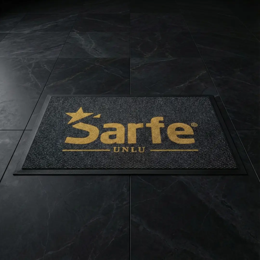 Sarfe Fırın Ve Pastane Logolu Paspas Ölçü Seçenekli