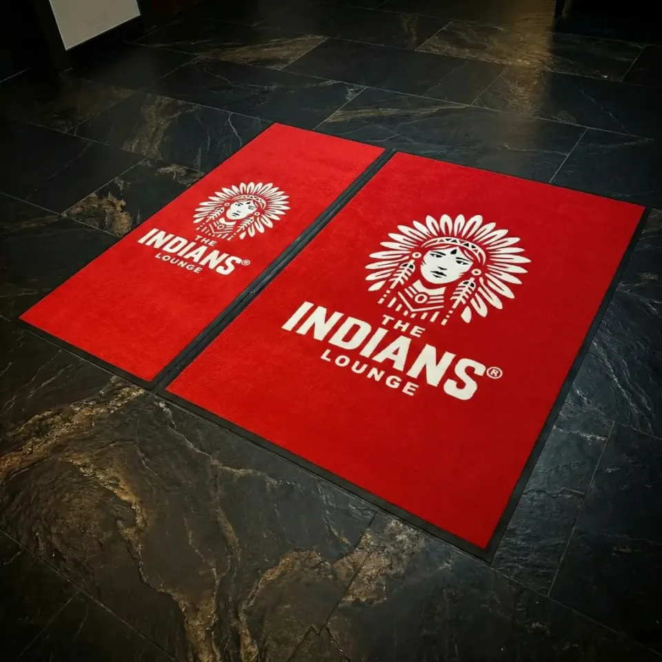 The Indians Lounge restoran logolu paspas örneği 100 x 240 cm + 170 x 240 cm