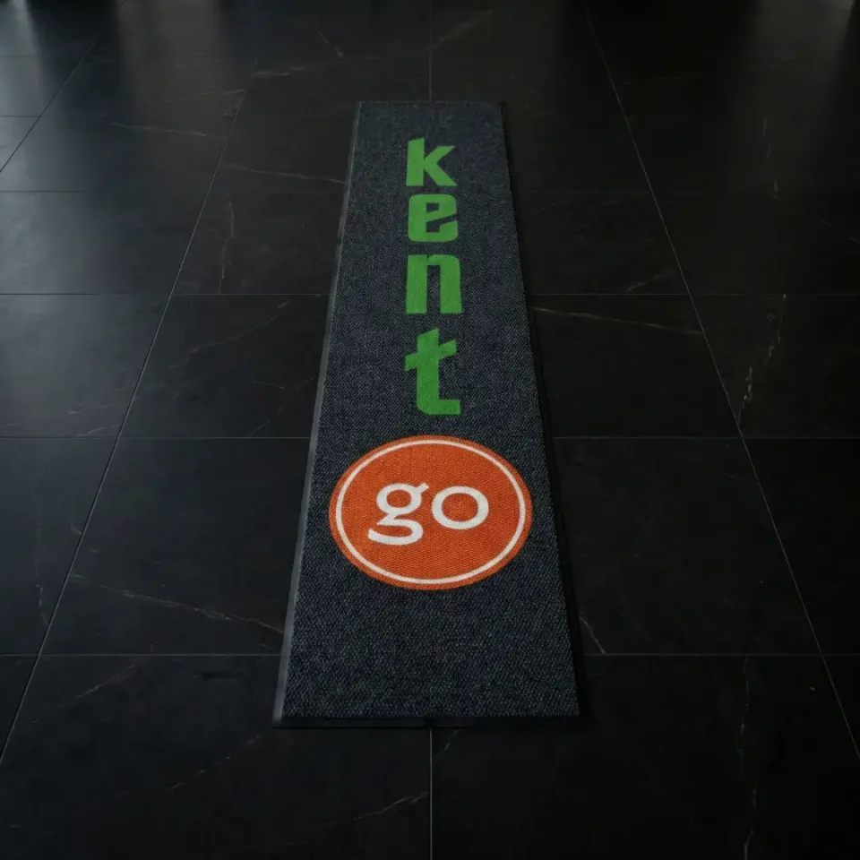 Kent Fırın fırın ve pastane logolu paspas örneği 70 x 320 cm