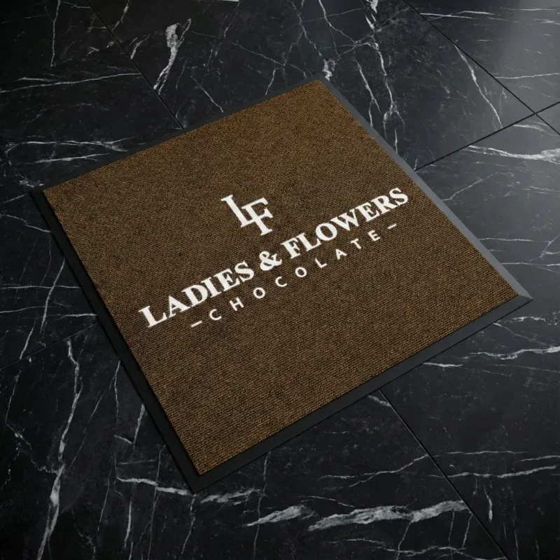 Çikolata Mağazası Logolu Paspas | Ladies & Flowers 120x120