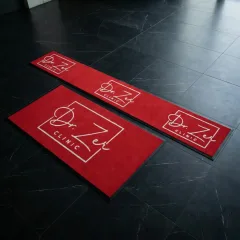 Dr. Zer klinik logolu paspas örneği 75 x 175 cm + 40 x 283 cm