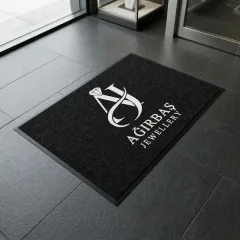 Ağırbaş Jewellery kuyumcu logolu paspas örneği 80 x 120 cm