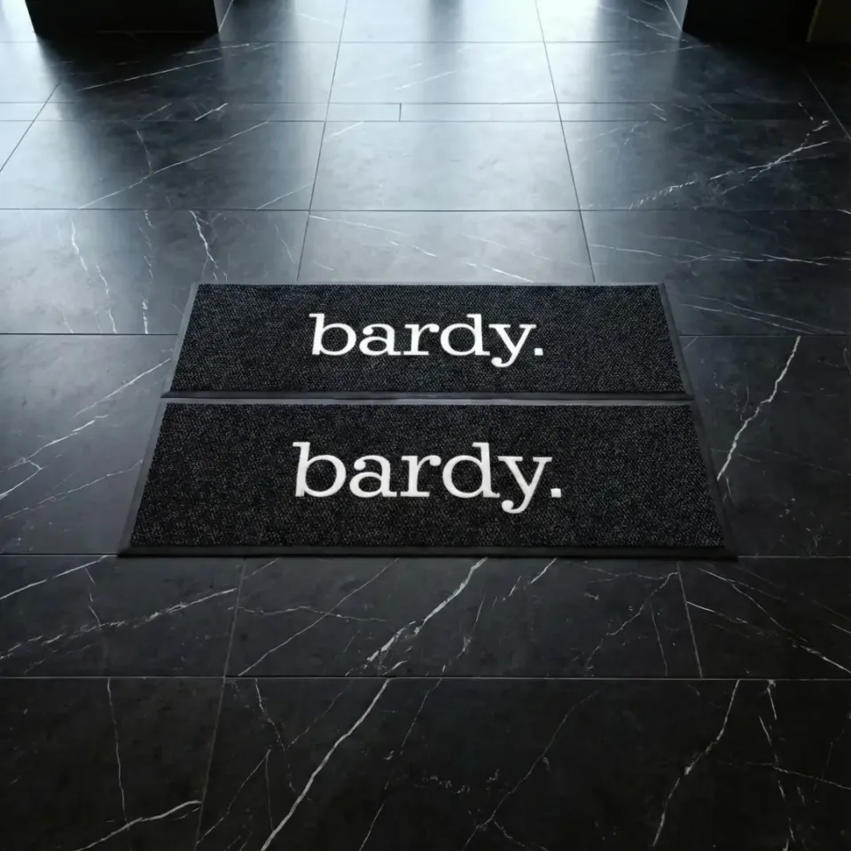 Bardy restoran logolu paspas örneği 45 x 140 cm (2 adet)