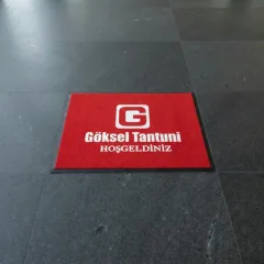 Göksel Tantuni restoran logolu paspas örneği 60 x 80 cm