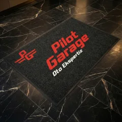 Auto Fırat ofis logolu paspas örneği 120 x 180 cm