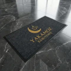 Yakamoz Kuruyemiş mağaza logolu paspas örneği 100 x 200 cm