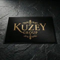 Kuzey Group emlak ve inşaat ofisi logolu paspas örneği 60 x 90 cm