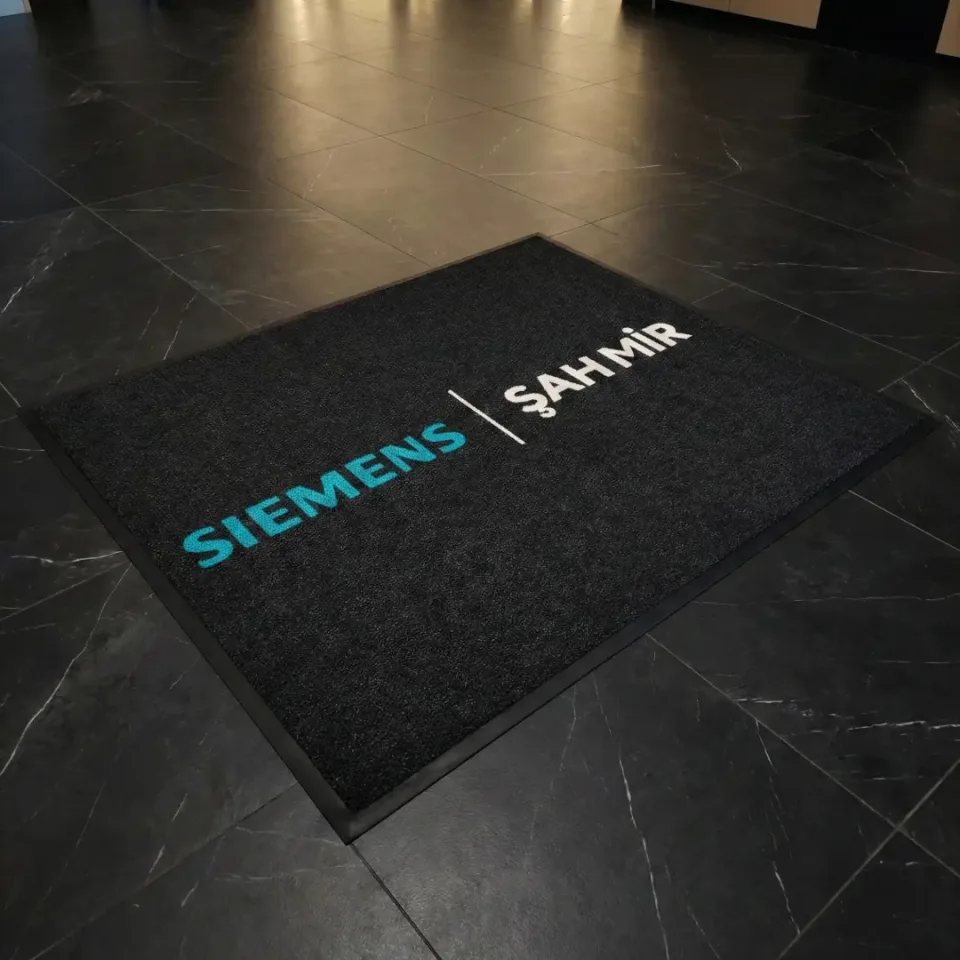 SIEMENS | ŞAH MİR mağaza logolu paspas örneği 150 x 180 cm