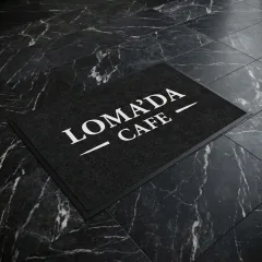LOMA'DA Cafe cafe logolu paspas örneği 100 x 150 cm