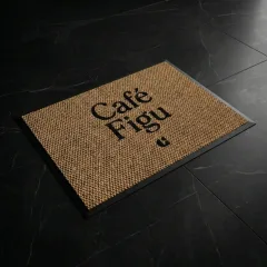 Cafe Figu cafe logolu paspas örneği 50 x 70 cm