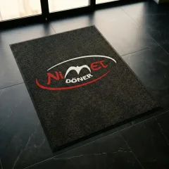 Nimet Döner restoran logolu paspas örneği 180 x 250 cm