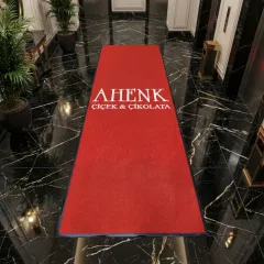 Çikolatacı Logolu Paspas | Ahenk Çiçek & Çikolata 100x300