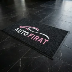 Auto Fırat otogaleri logolu paspas örneği 70 x 150 cm