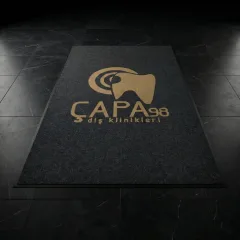 Çapa98 Diş Klinikleri klinik logolu paspas örneği 180 x 300 cm