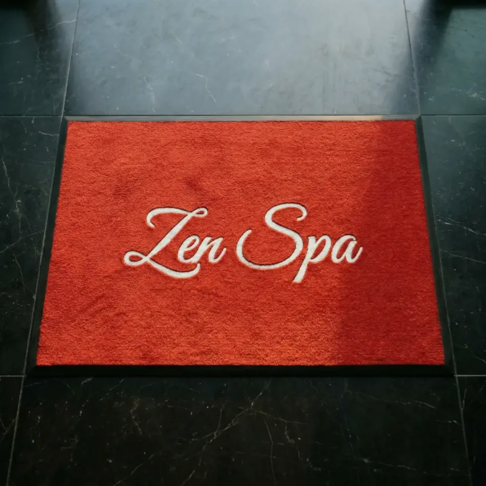 Zen Spa otel logolu paspas örneği 70 x 100 cm