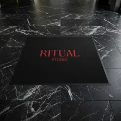 Yoga Salonu Logolu Paspas: Ritual Studio 120x140