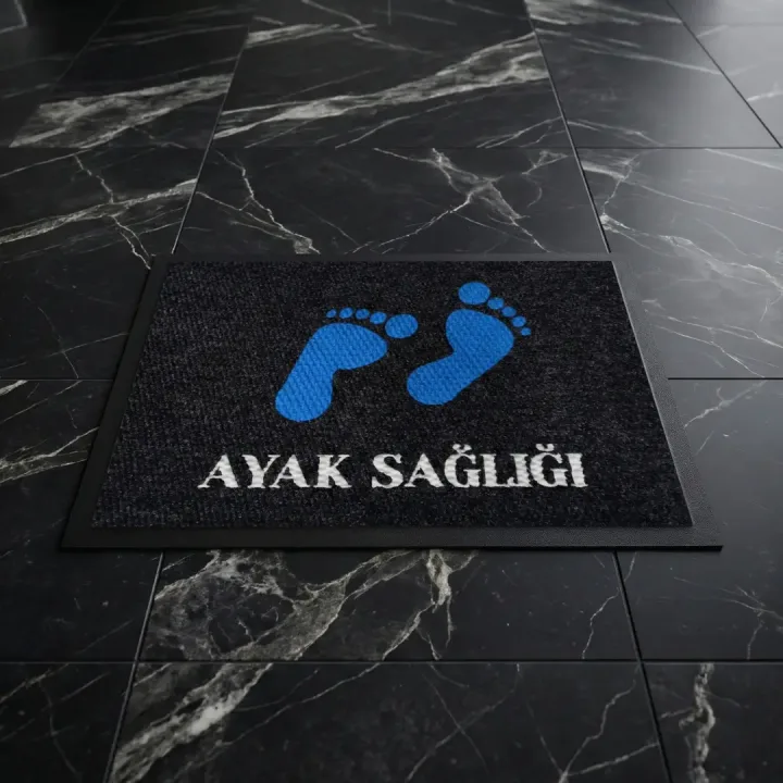 Ayak Sağlığı Klinik Logolu Paspas 50 x 70 cm