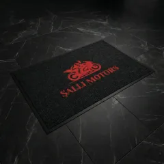 Şallı Motors otogaleri logolu paspas örneği 80 x 120 cm