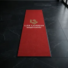 Les Loness cafe logolu paspas örneği 80 x 270 cm