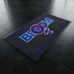Bloom Studio spor salonu logolu paspas örneği 100 x 180 cm