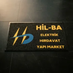 Hilba Elektrik ofis logolu paspas örneği 60 x 100 cm