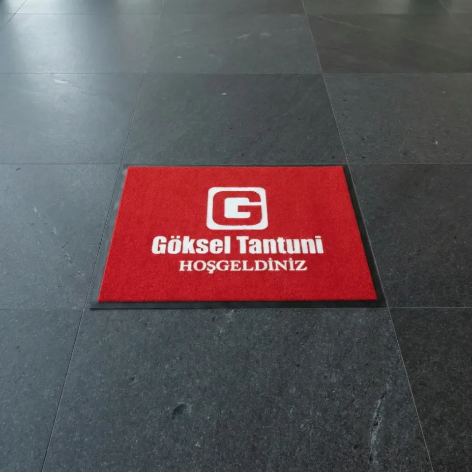 Göksel Tantuni restoran logolu paspas örneği 60 x 80 cm