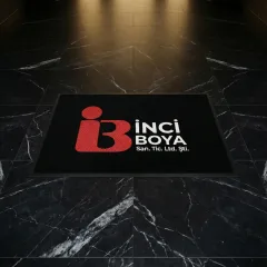 İnci Boya ofis logolu paspas örneği 80 x 120 cm