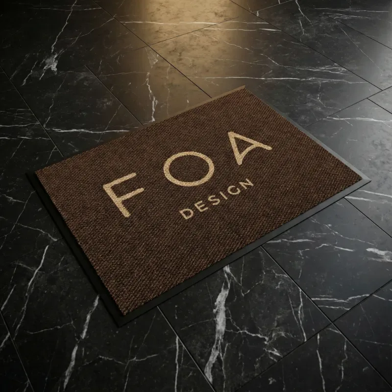 Tasarım Ofisi Logolu Paspas: Foa Design 70x100