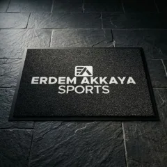 Erdem Akkaya Sports spor salonu logolu paspas örneği 60 x 100 cm