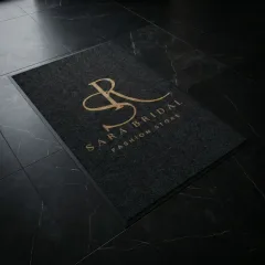 Sara Bridal3 butik logolu paspas örneği 120 x 200 cm