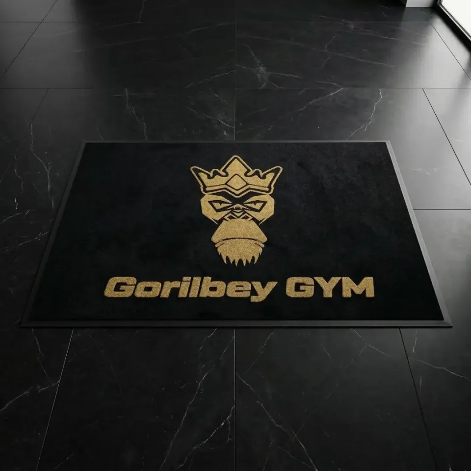 Gorilbey GYM spor salonu logolu paspas örneği 100 x 150 cm