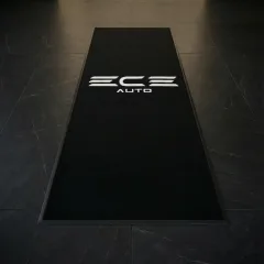 Ece Auto otogaleri logolu paspas örneği 120 x 310 cm