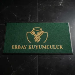 Erbay Kuyumculuk kuyumcu logolu paspas örneği 60 x 120 cm