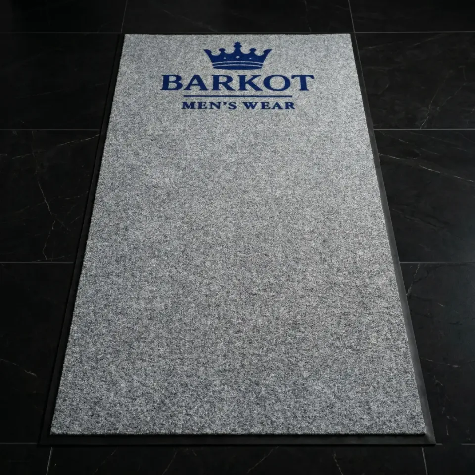 Barkot Mens Wear butik logolu paspas örneği 100 x 200 cm