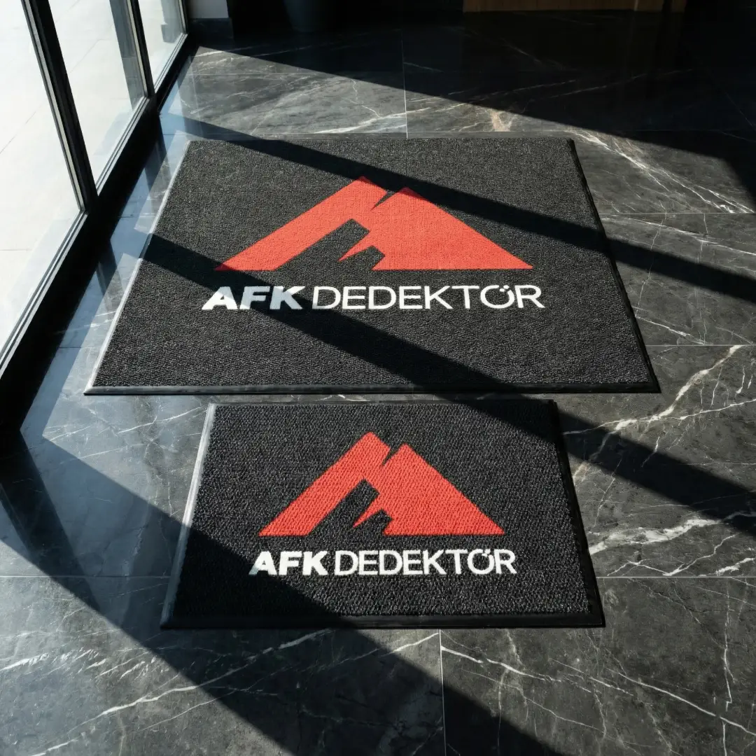 AFK Dedektör Ofis Logolu Paspas Seti 60 x 90 cm + 140 x 165 cm