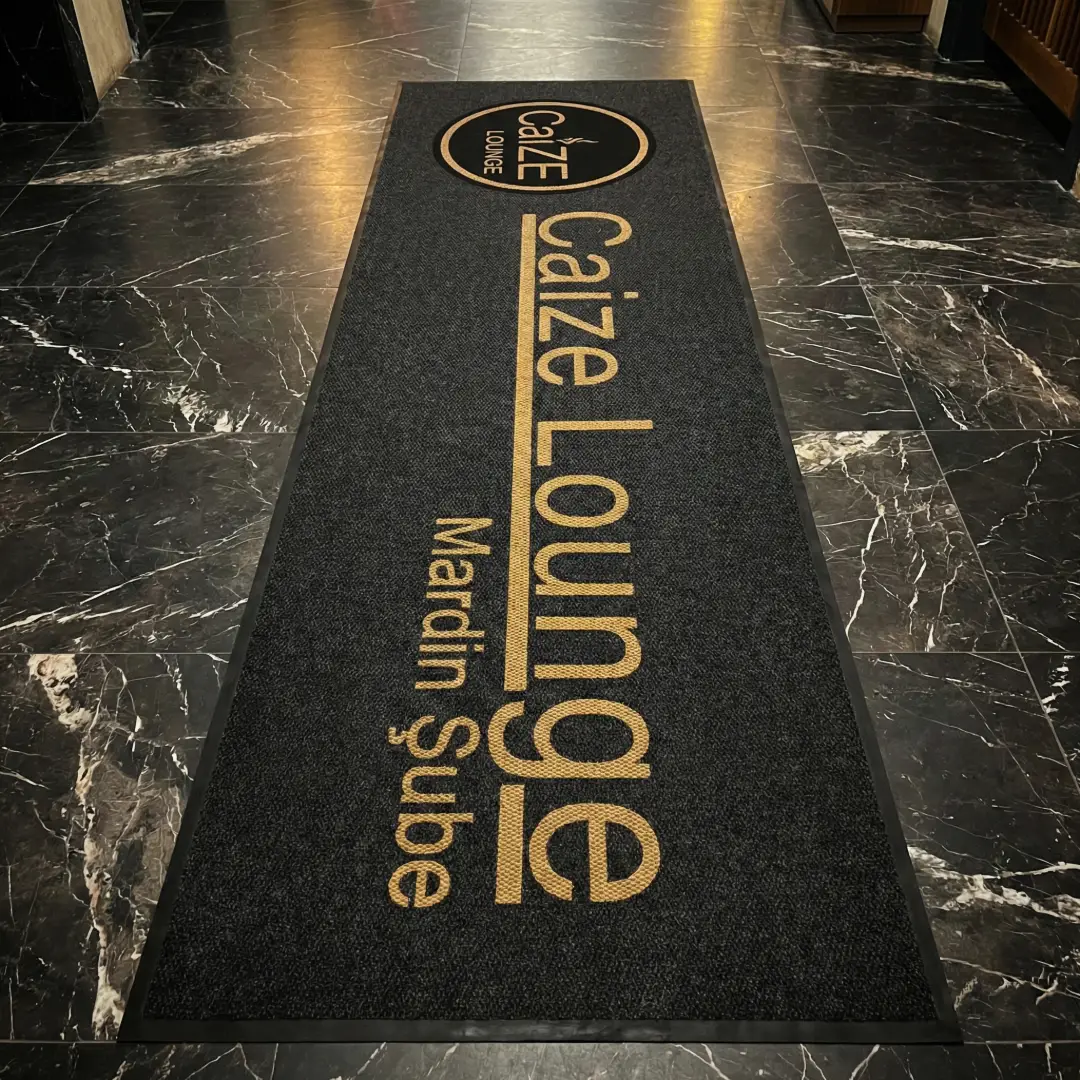 Caize Lounge Mardin Cafe Logolu Paspas 130 x 400 cm