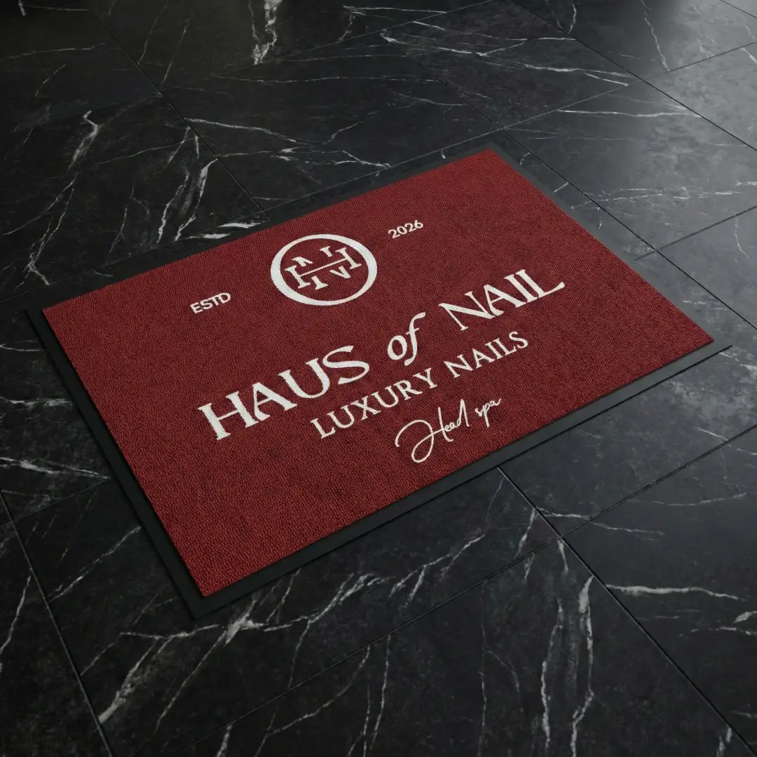 Haus of Nail Kuaför Ve Güzellik Salonu Logolu Paspas 120 x 180 cm