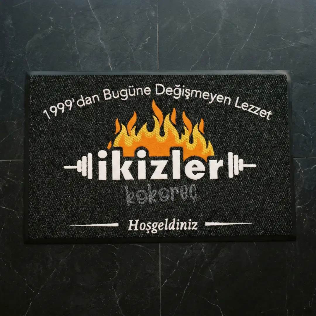İkizler Kokoreç Restoran Logolu Paspas 70 x 110 cm