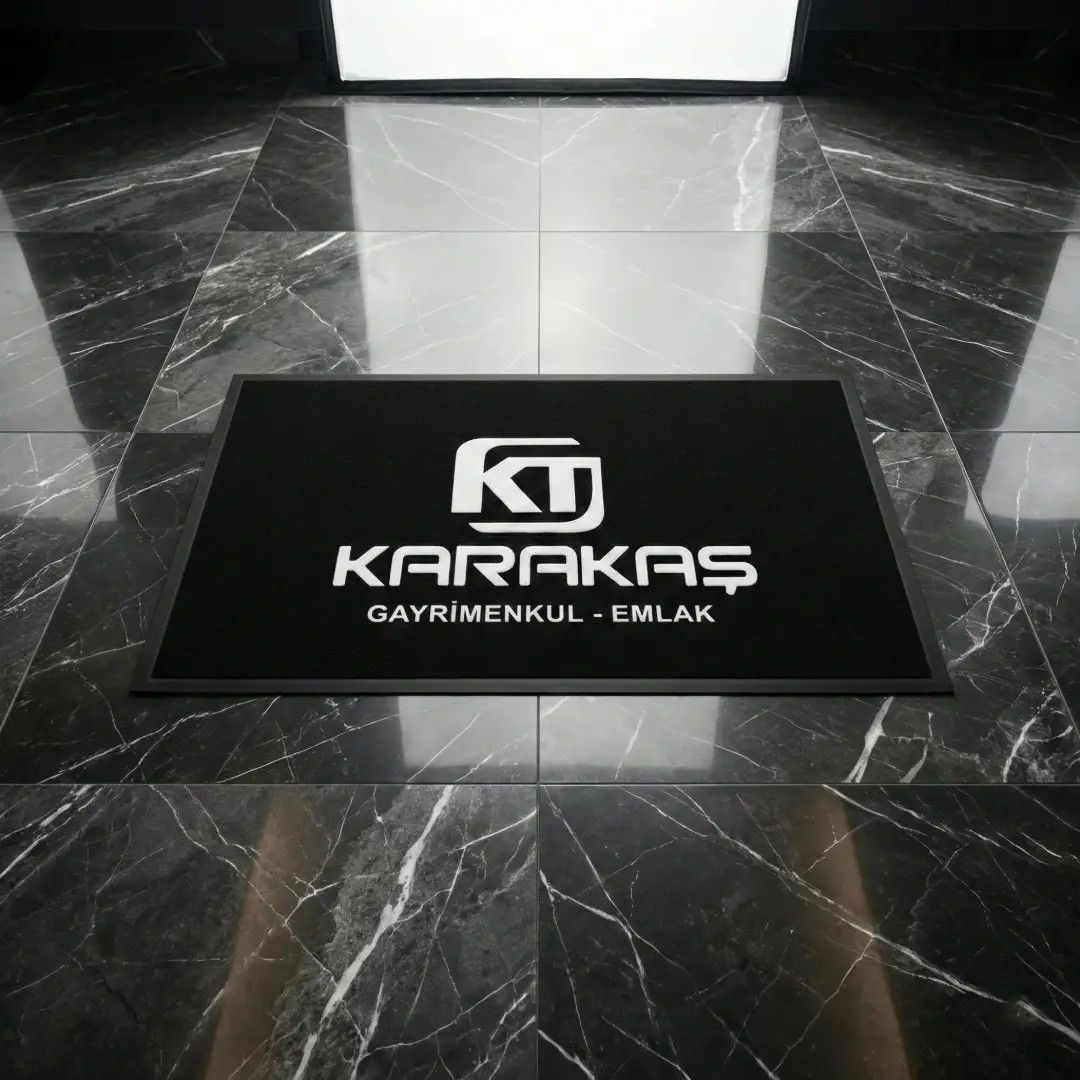 Karakaş Gayrimenkul Emlak Ve İnşaat Ofisi Logolu Paspas 60 x 100 cm