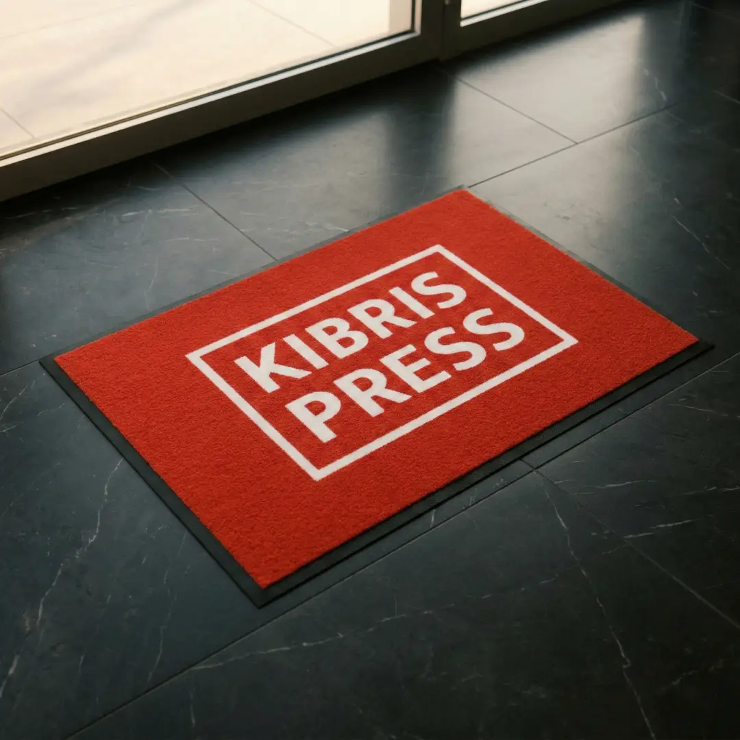 Kıbrıs Press Ofis Logolu Paspas 60 x 90 cm