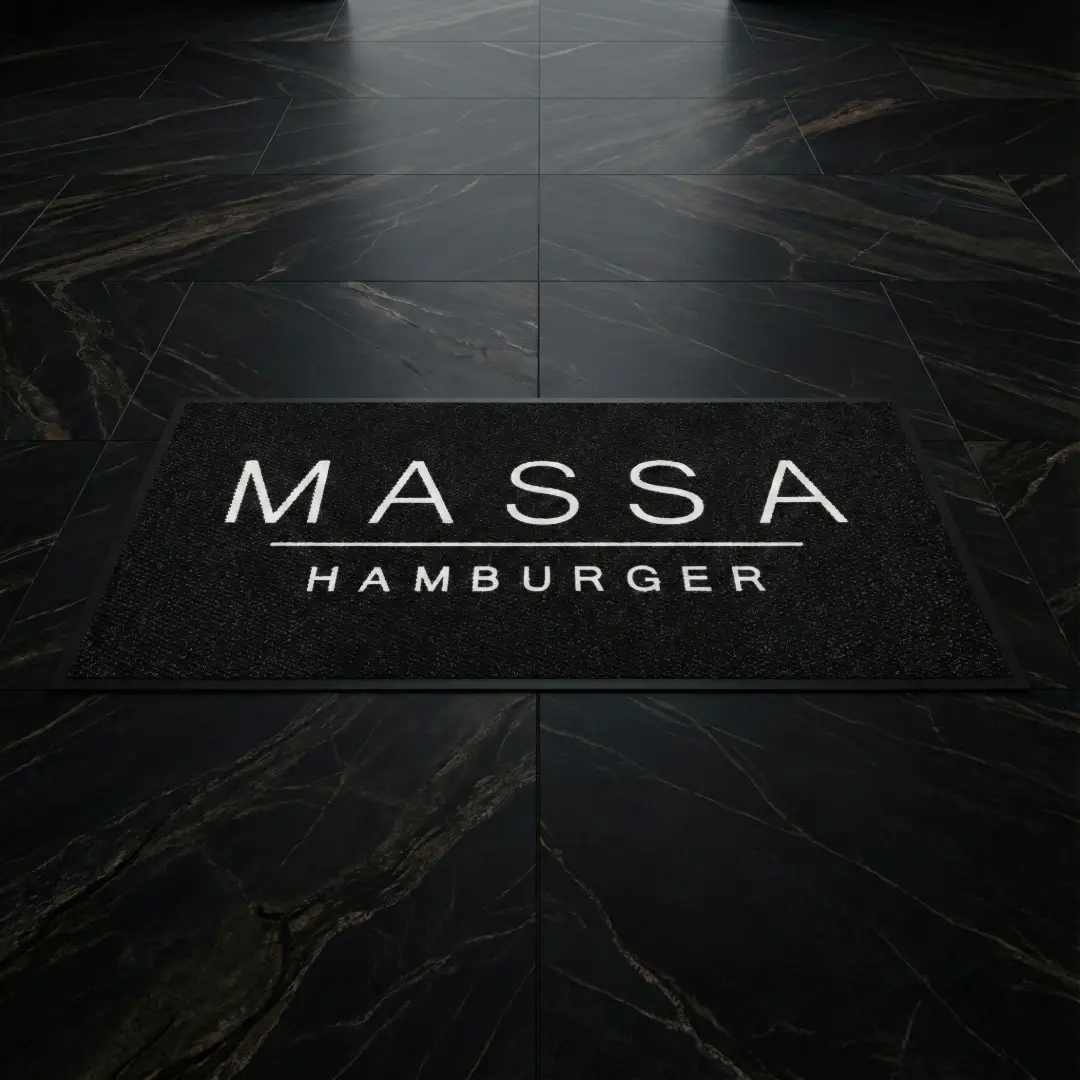 Massa Hamburger Restoran Logolu Paspas 70 x 140 cm
