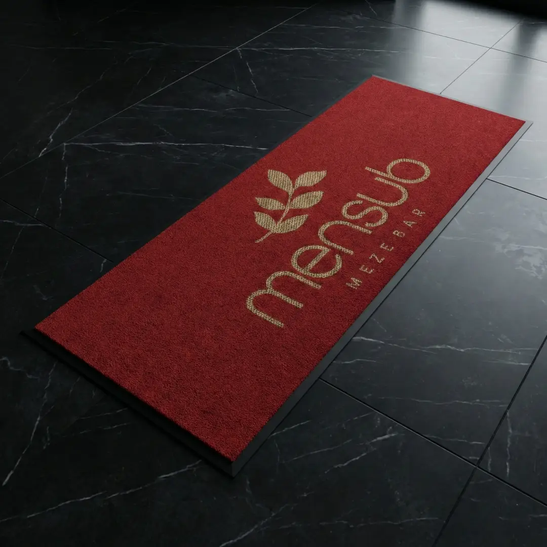 Mensub Meze Bar Restoran Logolu Paspas 72 x 195 cm