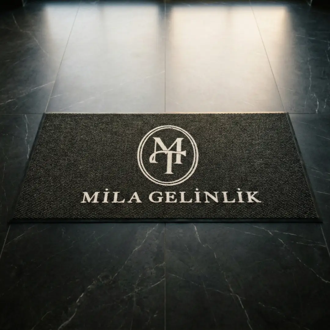 Mila Tükel Gelinlik Butik Logolu Paspas 80 x 150 cm