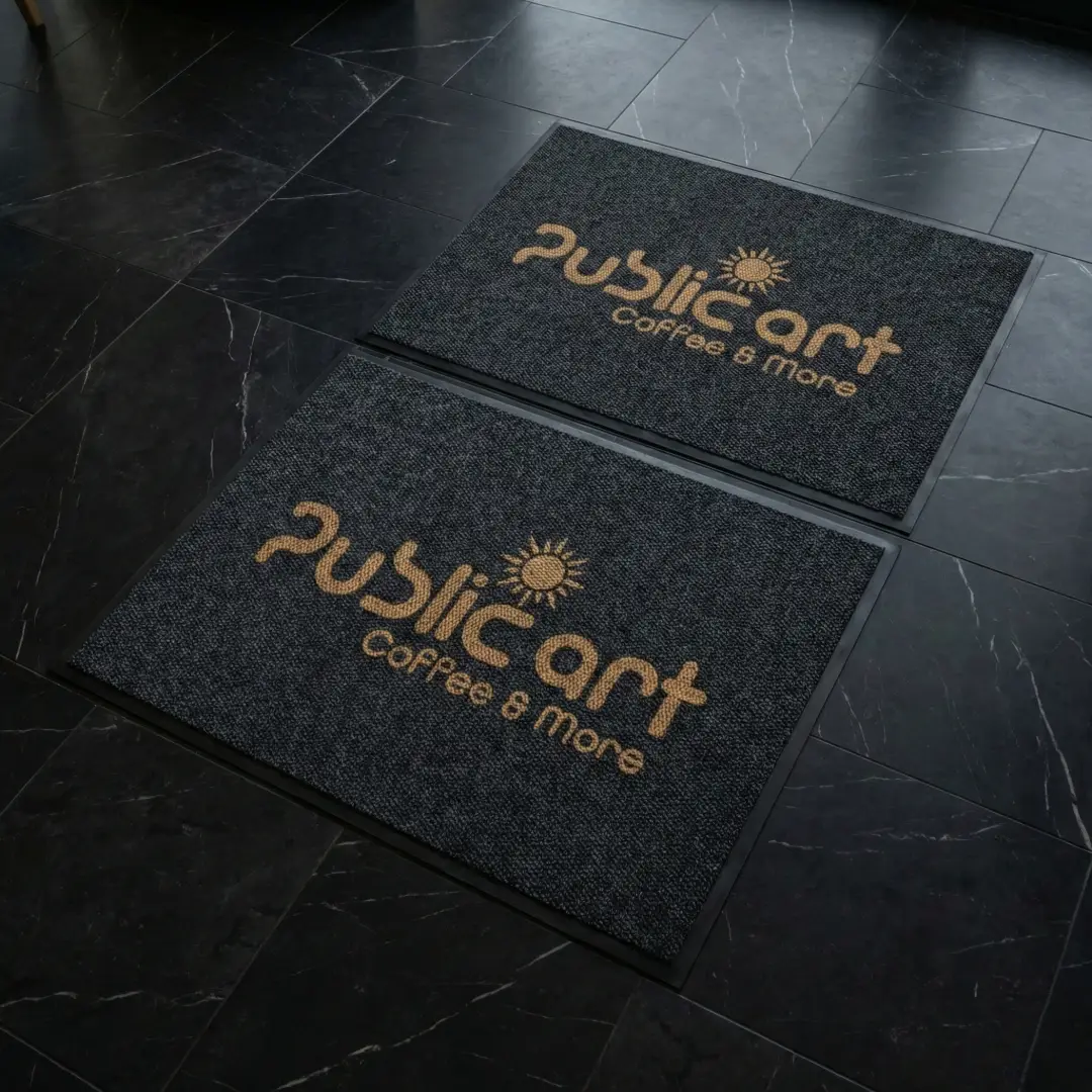 Public Art Coffee & More Cafe Logolu Paspas Seti 100 x 140 cm (2 adet)