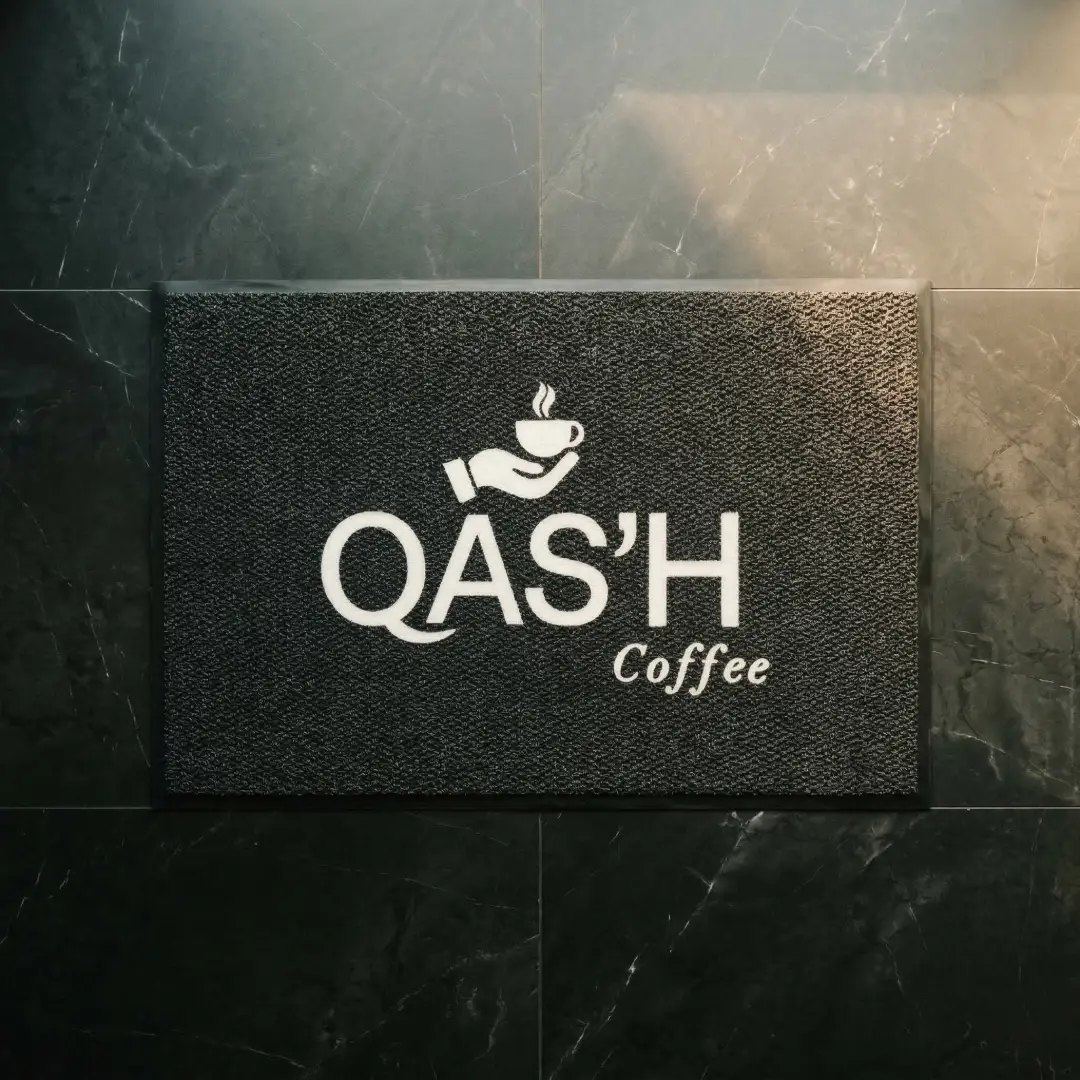 Qash Coffee Cafe Logolu Paspas 80 x 120 cm