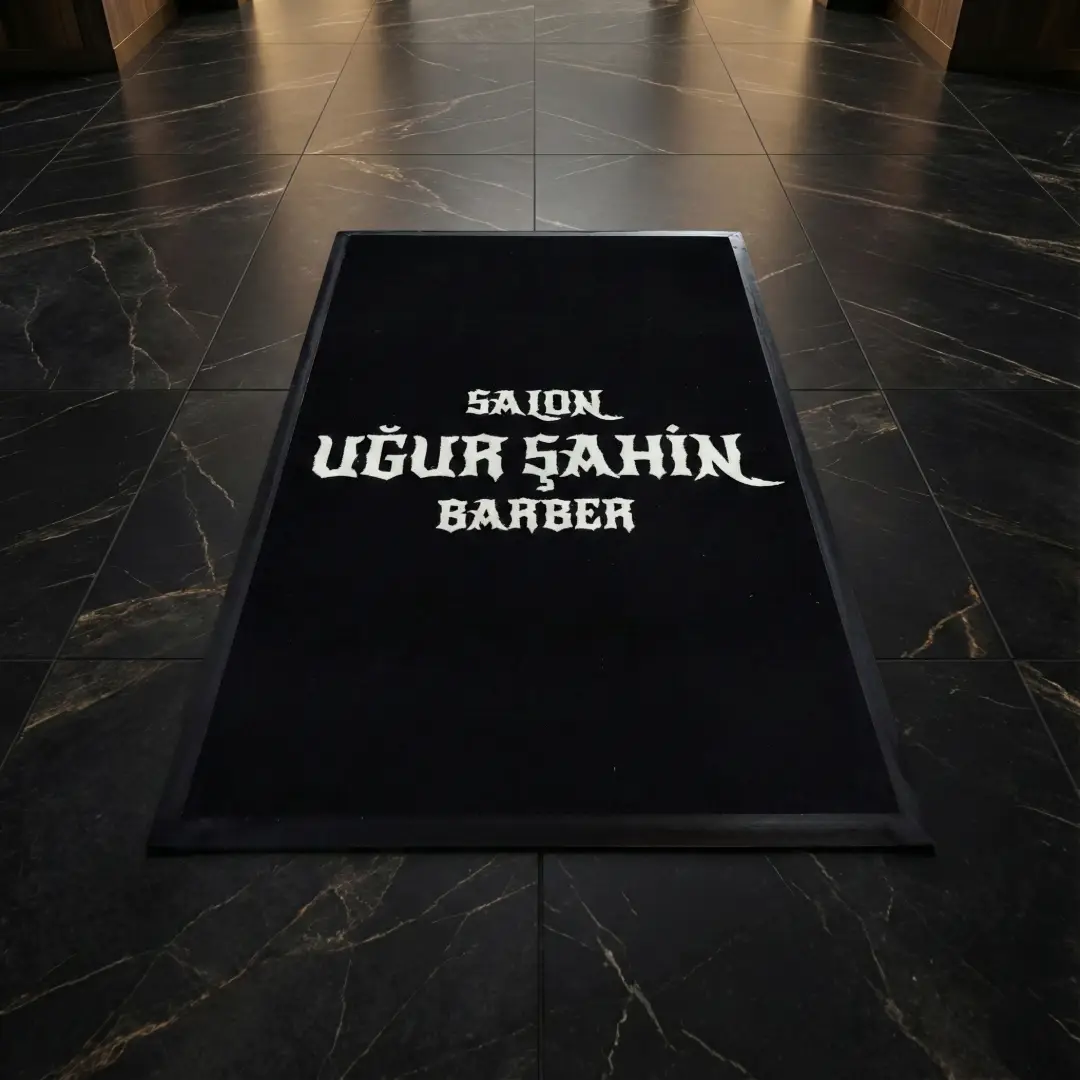 Salon Uğur Şahin Kuaför | Güzellik Salonu Logolu Paspas 65 x 100 cm