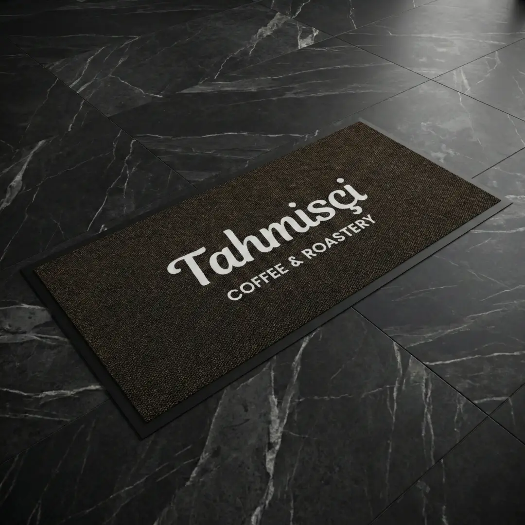 Tahmisçi Coffee & Roastery Cafe Logolu Paspas 90 x 185 cm