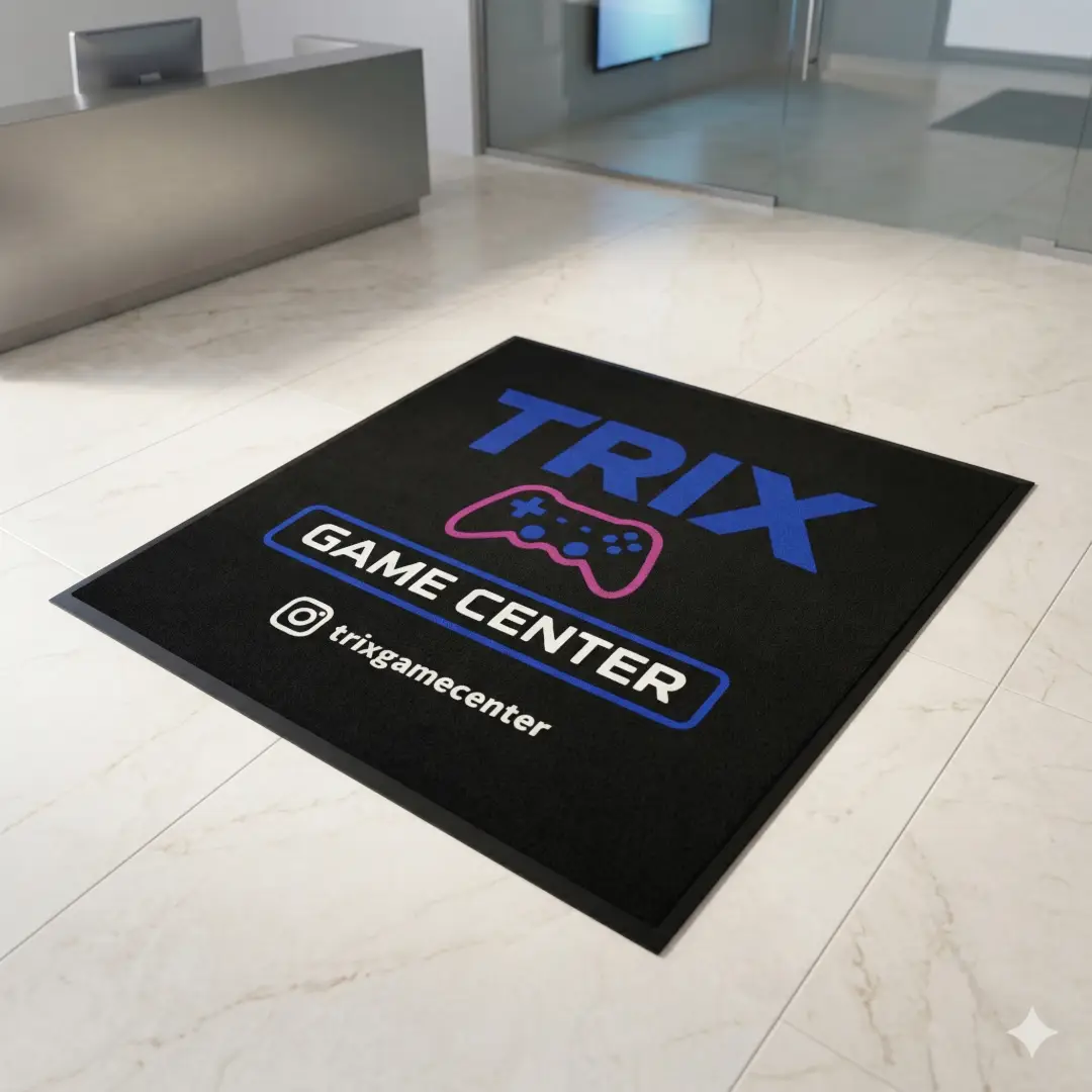 Trix Game Center Mağaza Logolu Paspas 90 x 90 cm